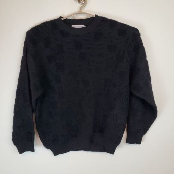 Beau Brummel vintage wool sweater textured knit crew neck - Picture 9 of 9